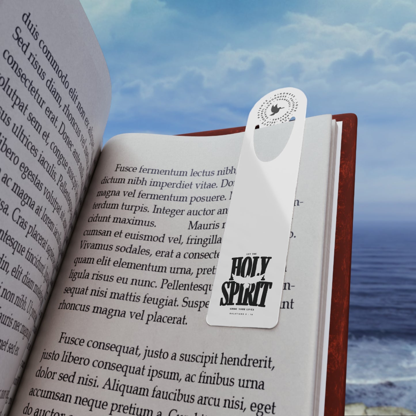 Holy Spirit Metal Bookmark — Kindness Inspirational Prayer Bookmark for Readers