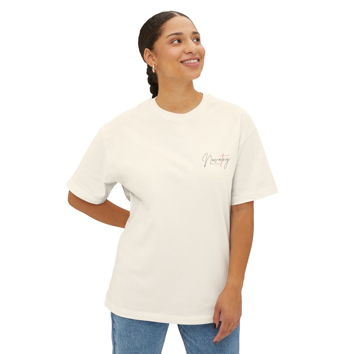 Tell Your Story Oversized Boxy Tee – Inspire Unisex Premium Cotton Shirt
