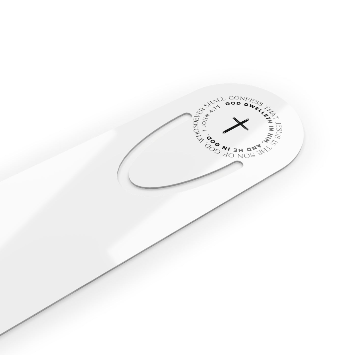 Holy Spirit Metal Bookmark — The Cross Inspirational Prayer Bookmark for Readers
