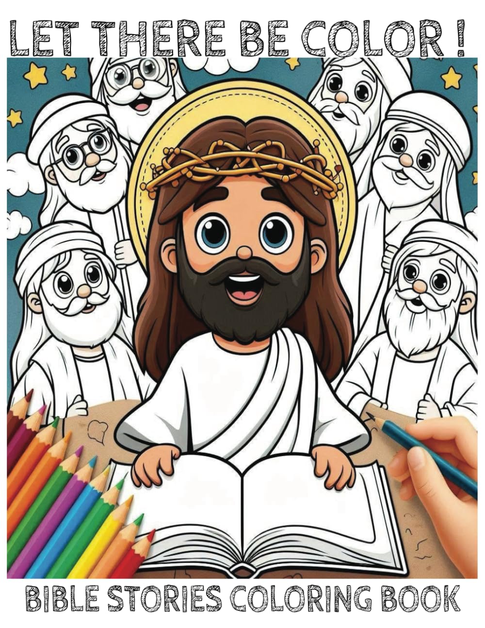LET THERE BE COLOR! : BIBLE STORIES AND COLORING BOOK