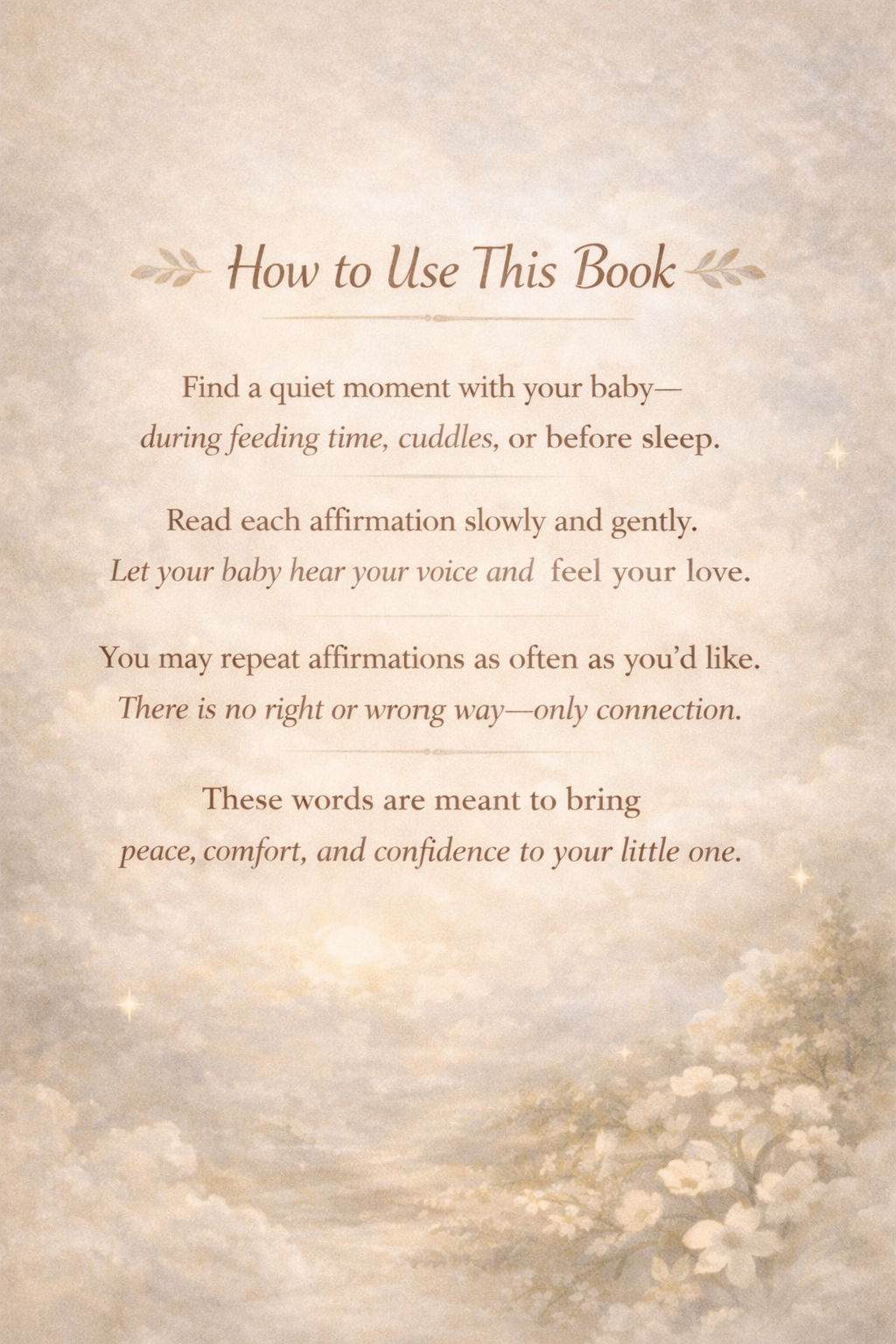 Affirmations For Newborns