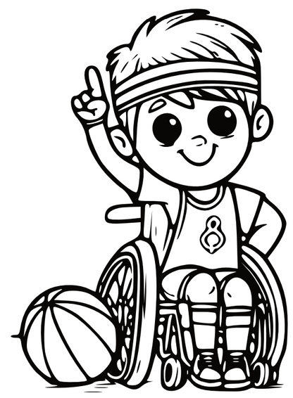 Friends With All Abilities: Coloring Book for Kids