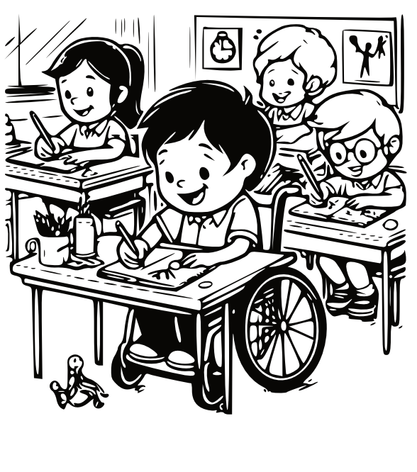 Friends With All Abilities: Coloring Book for Kids