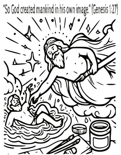LET THERE BE COLOR! : BIBLE STORIES AND COLORING BOOK