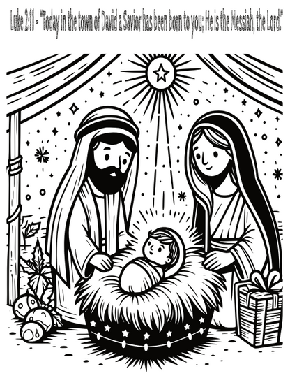 LET THERE BE COLOR! : BIBLE STORIES AND COLORING BOOK